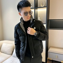 保暖加厚外套羽绒服男潮流韩版撞色精神百搭小伙痞帅休闲冬装冬季