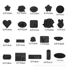 新款羽绒服补丁贴 黑色自粘胶补丁贴 棉衣羽绒服破洞修 补贴批发