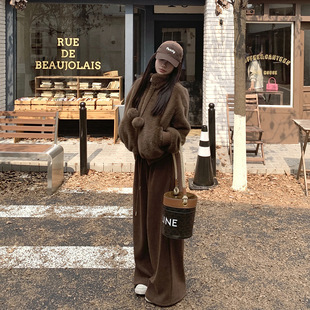 "Dream Weaver's Daughter" Winter Maillard Golden Mink Velvet Super Comfortable Suede Fur Integrated Warm Jacket Short Style 2025