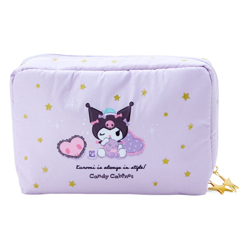 Spot Cute Cartoon Hand Cosmetic Bag Kuromi Cinnamon Dog Christmas Series Pencil Bag Waterproof Cosmetics Bag
