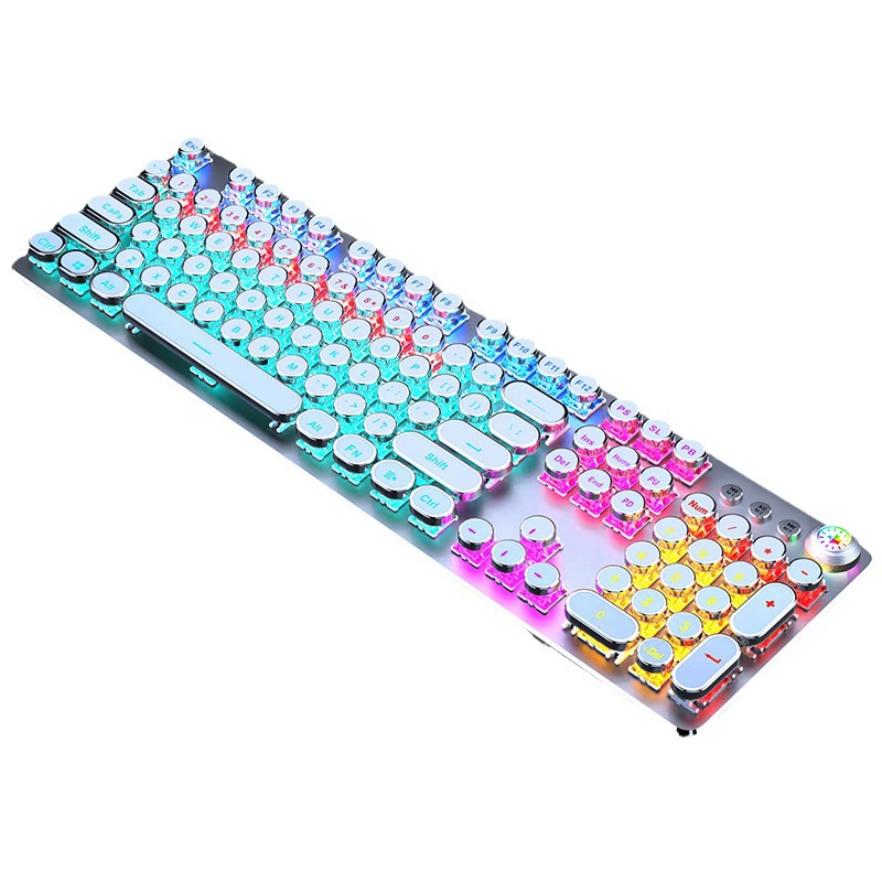 Источник производитель Z6 механическая клавиатура ретро-панк проводная RGB киберспортивная игровая офисная клавиатура с синей осью трансграничная партия
