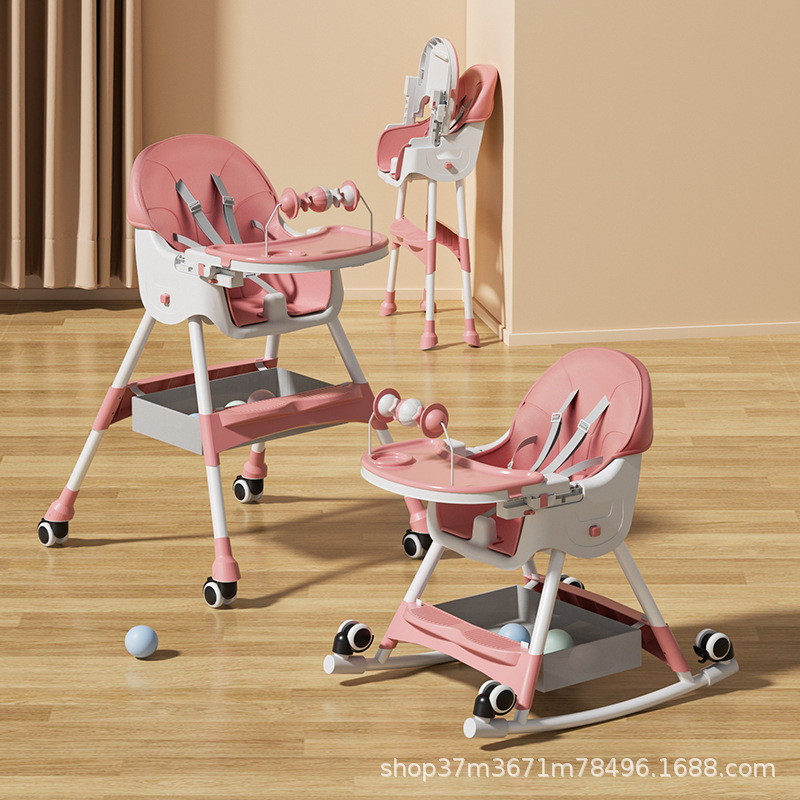 Silla de comedor para bebés, silla plegable multifuncional para bebés, mesa de comedor para bebés portátil, asiento para niños