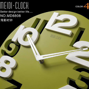 Three-Dimensional Digital Wall Clock Silent Fashion Wall Clock Scandinavian Wall Clock Living Room Clock Modern Simple Silent Creative