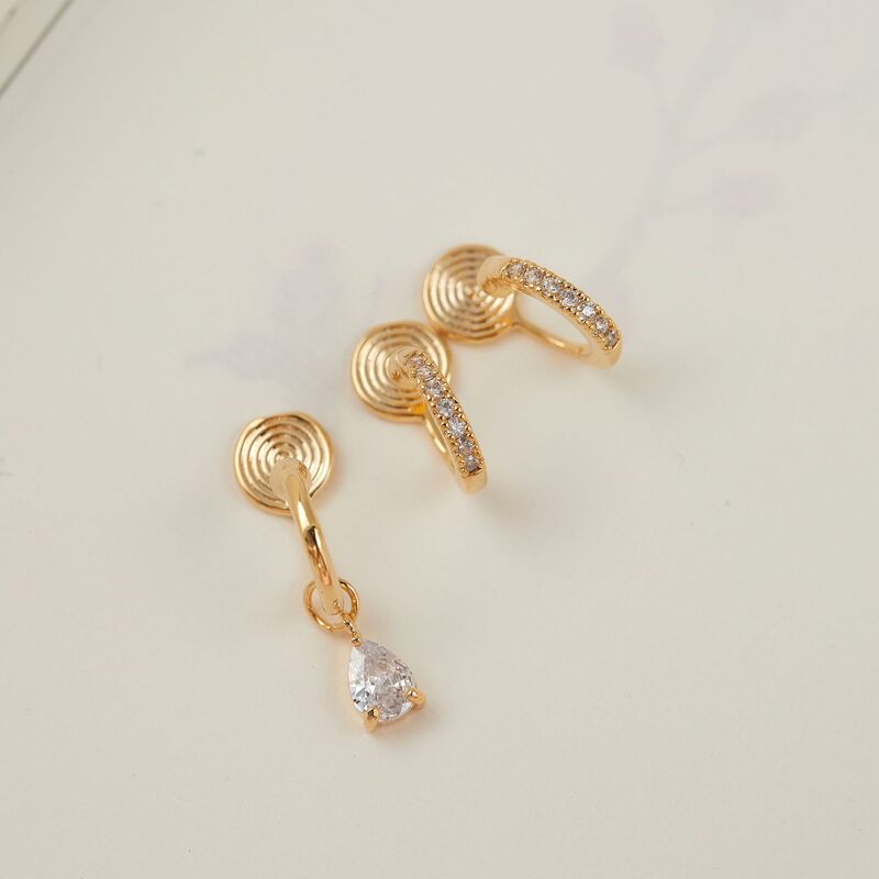 Jennie Same Style Asymmetric Drop Small Ear Ring Two Simple Distinctive Earrings Earrings Women's Mosquito Incense Plate Ear Clip Jennie Same Style Asymmetric Drop Small Ear Ring Two Simple Distinctive Earrings Earrings Women's Mosquito Incense Plate Ear Clip