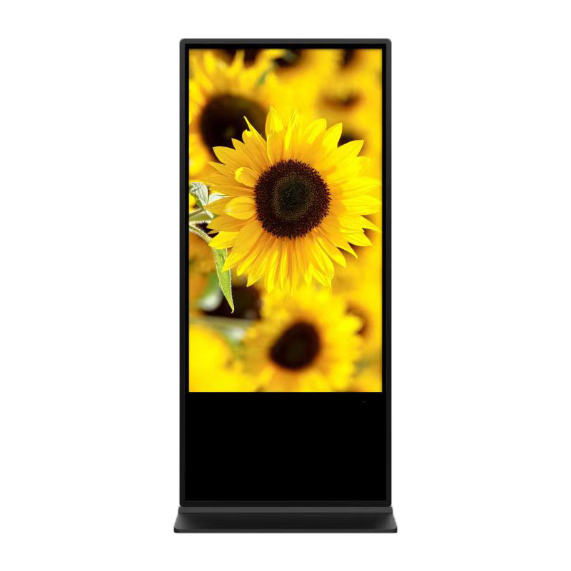 Fábrica de 32 / 43 pulgadas HD piso vertical máquina de publicidad LCD táctil pantalla vertical liberación remota pantalla grande