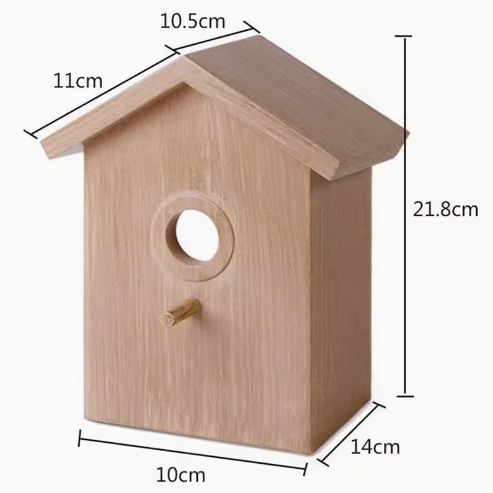 Nido de pájaros de plástico transfronterizo al aire libre, pájaros de pájaros, decoración de ventanas de jardín con ventanas de vaso, nido de pájaros, pájaros