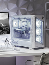 适用MSI微星全塔电脑台式主机360水冷ATX白色透明玻璃大机箱电源