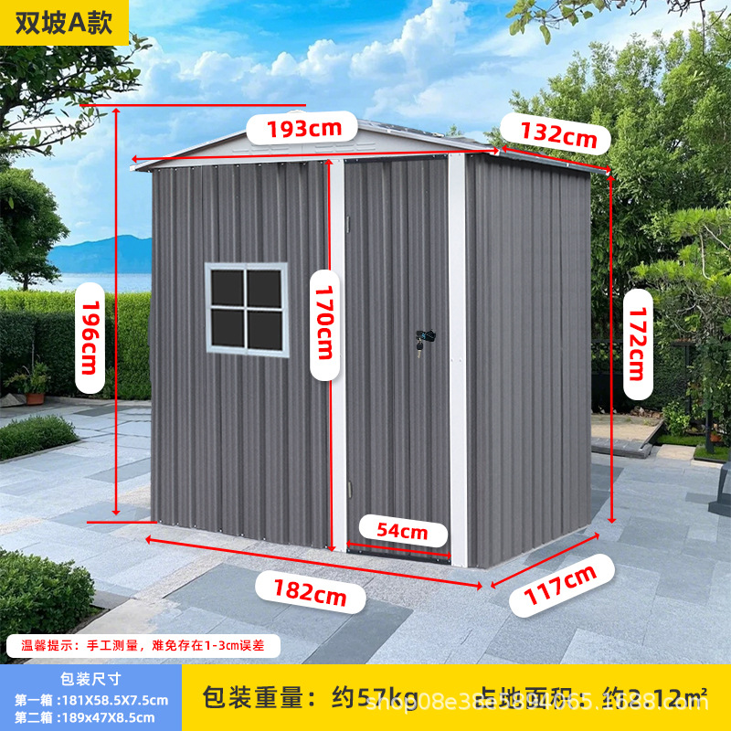 Sala de herramientas al aire libre sala de almacenamiento de patio sala de actividades a prueba de lluvia al aire libre sala de almacenamiento de chapa movible sala de herramientas