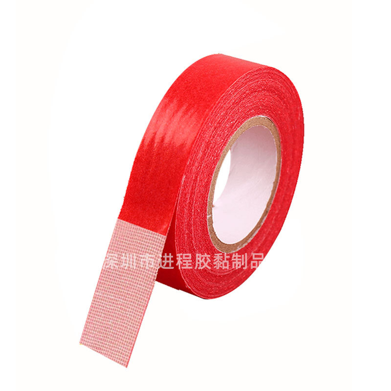 Cinta adhesiva de tela, adhesivo sin rastro, fácil de rasgar, decoración de paredes para salones de boda, pegatinas con el carácter Fu, cinta especial de doble cara para couplets del Festival de Primavera.