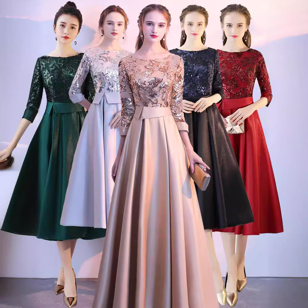 Evening service female 2024 new banquet elegant performance dinner…