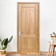 烤平木门实木全实木门红门环佛山味直销开漆门环保净橡实原木卧室