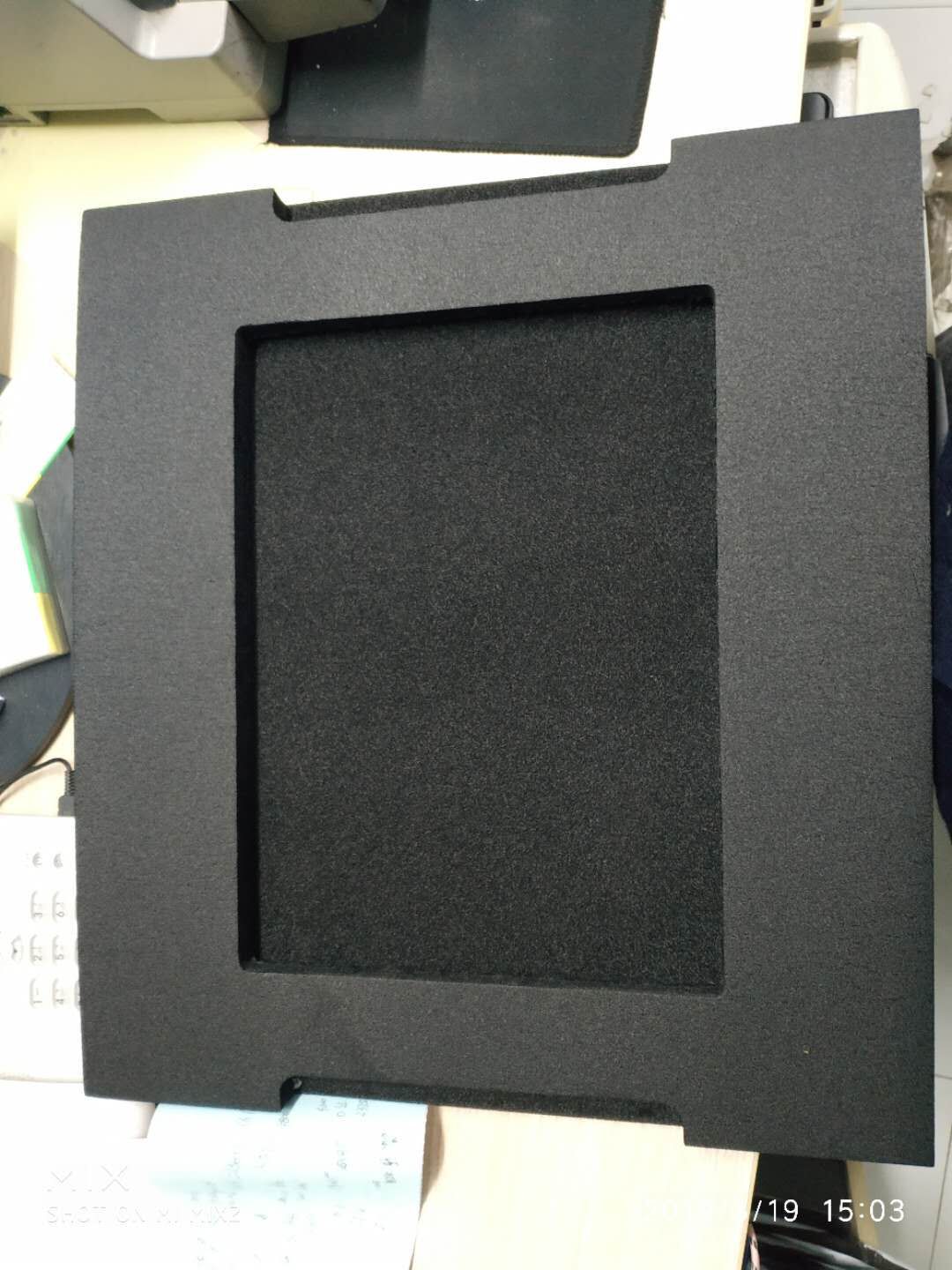 厂家供应黑色阻燃高密度成型异形铝箱零部件包装泡沫/黑色导电