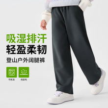 女童裤子秋季2025新款儿童男童宝宝防风耐磨阔腿裤百搭长裤特卖
