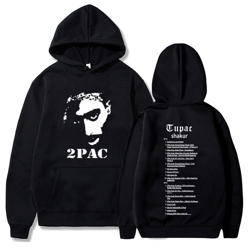 Tupac 2pac Sweatshirts Rapper Shakur Hoodies Hip Hop Rock Ov
