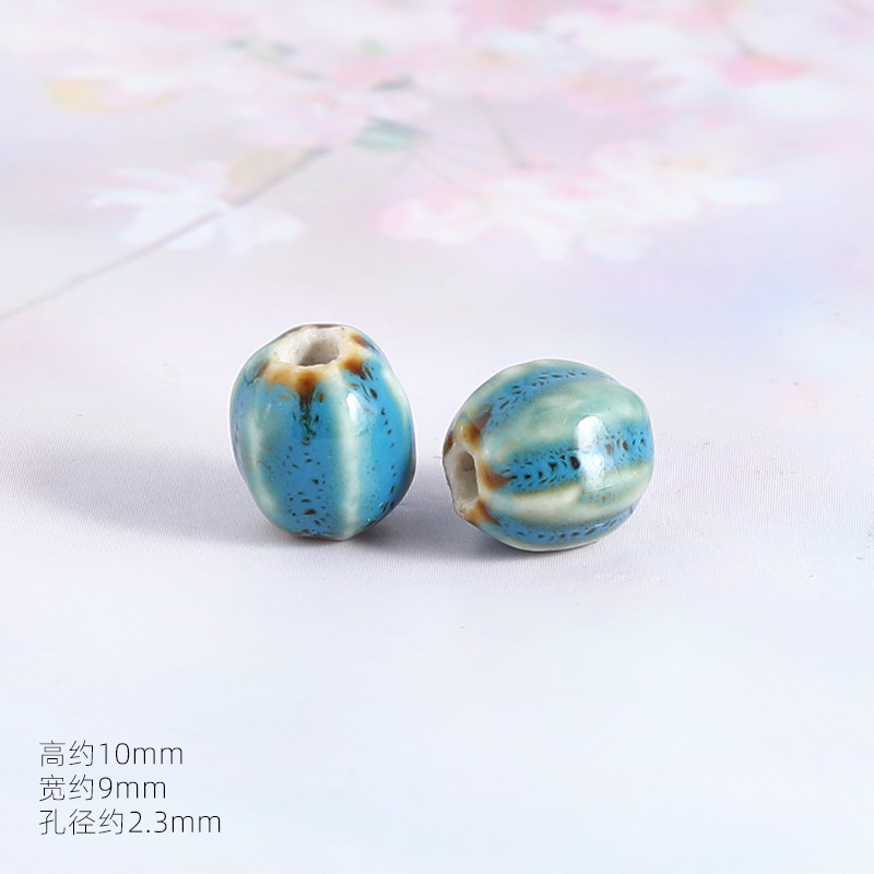 Little watermelon flower glaze blue