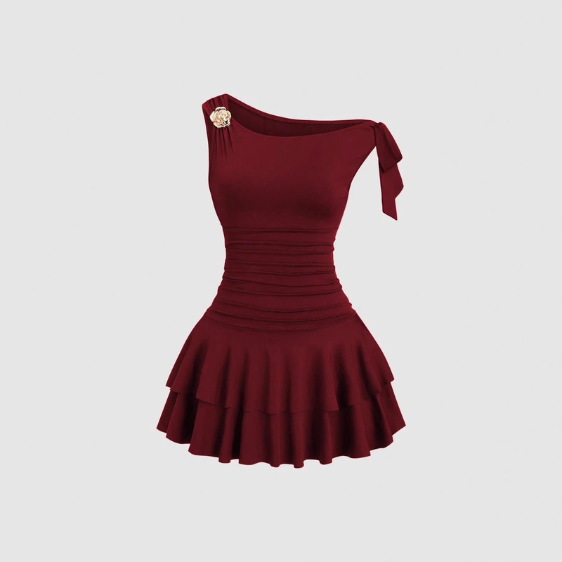 In-Stock Cross-Border Amazon Aliexpress New Fashion Elegant Backless Design Cake-Style Halter Neck Slim-Fit Dress In-Stock Cross-Border Amazon Aliexpress New Fashion Elegant Backless Design Cake-Style Halter Neck Slim-Fit Dress