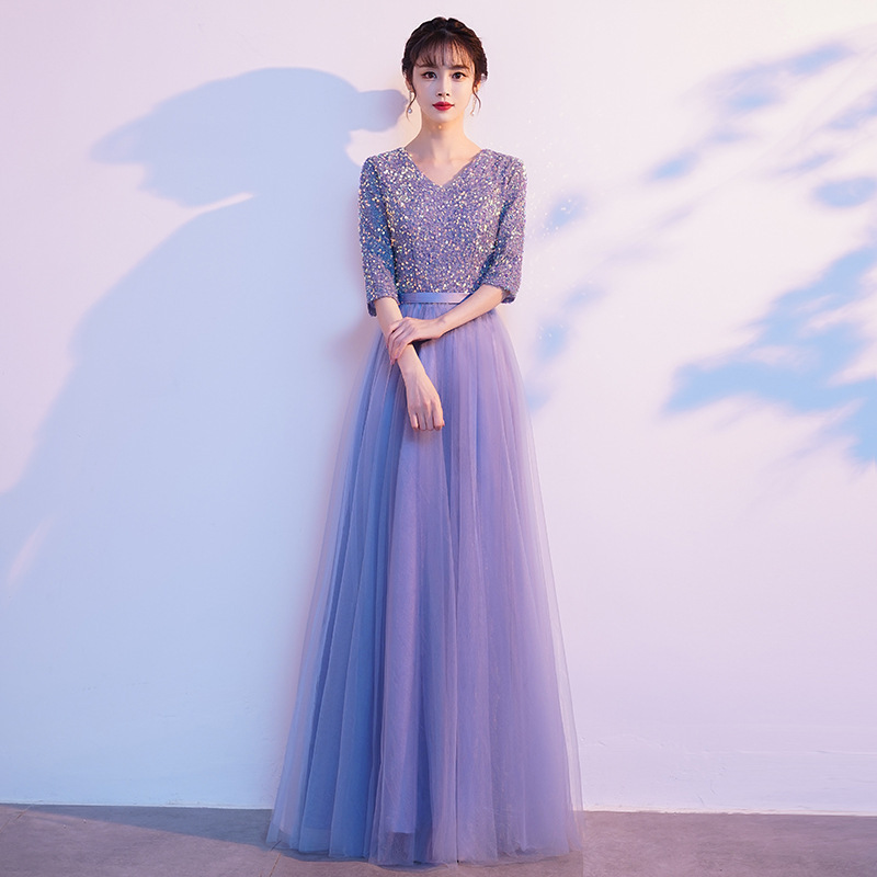 Gran coro, vestido de mujer, vestido largo, interpretación de piano, traje de director, canción roja, lentejuelas, vestido de noche de graduación image 11