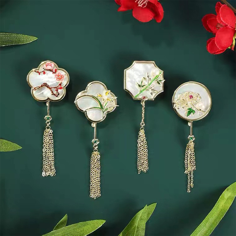 Chinese retro brooch lapel pin