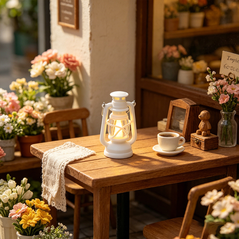 Vintage lámpara de queroseno vela electrónica luz de noche ambiente navideño vela led decoración decoración de mesa