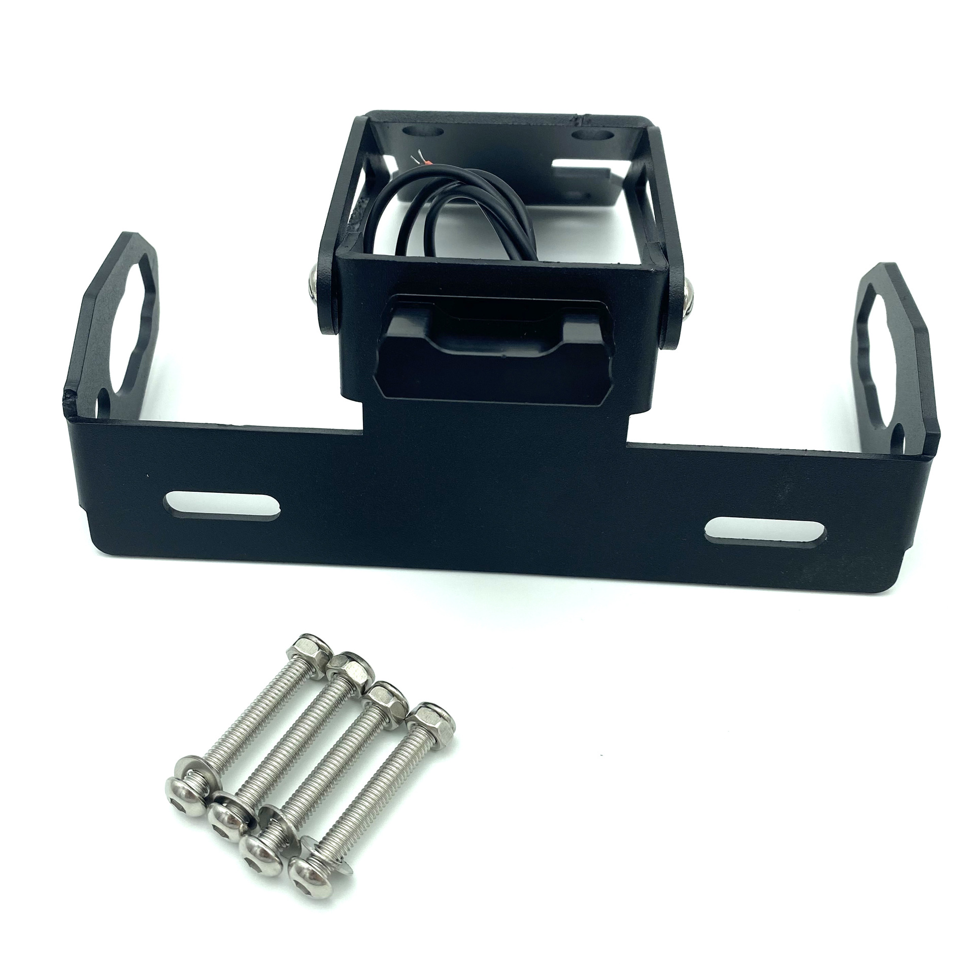 Applicable to Kawasaki Z650 Ninja 650 2017-2019 Modified Short License Plate Frame with Light License Plate Frame