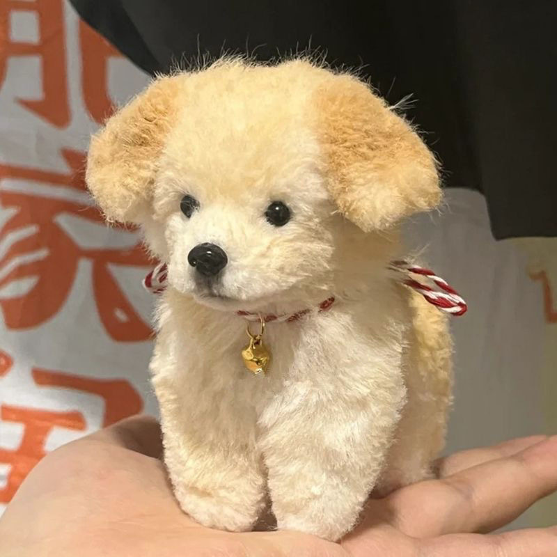 # ウサギの毛ツイストスティック子犬ボーダーコリー手作り diy 完全な材料パッケージ太いぬいぐるみ完成品女の子のおもちゃ|undefined