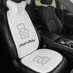 Car seat cushion summer cooling pad ventilated car ice silk breathable auto car seat cushion summer car seat cushion ventilated