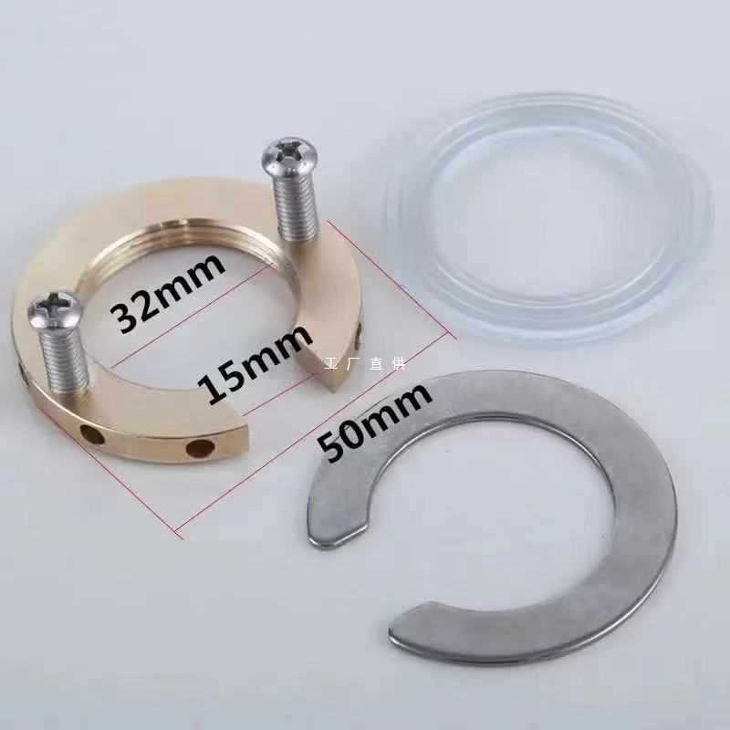 Faucet fixed base single-hole hot and cold faucet fixed foot diameter extended fine copper nut tight anti-loosening accessories