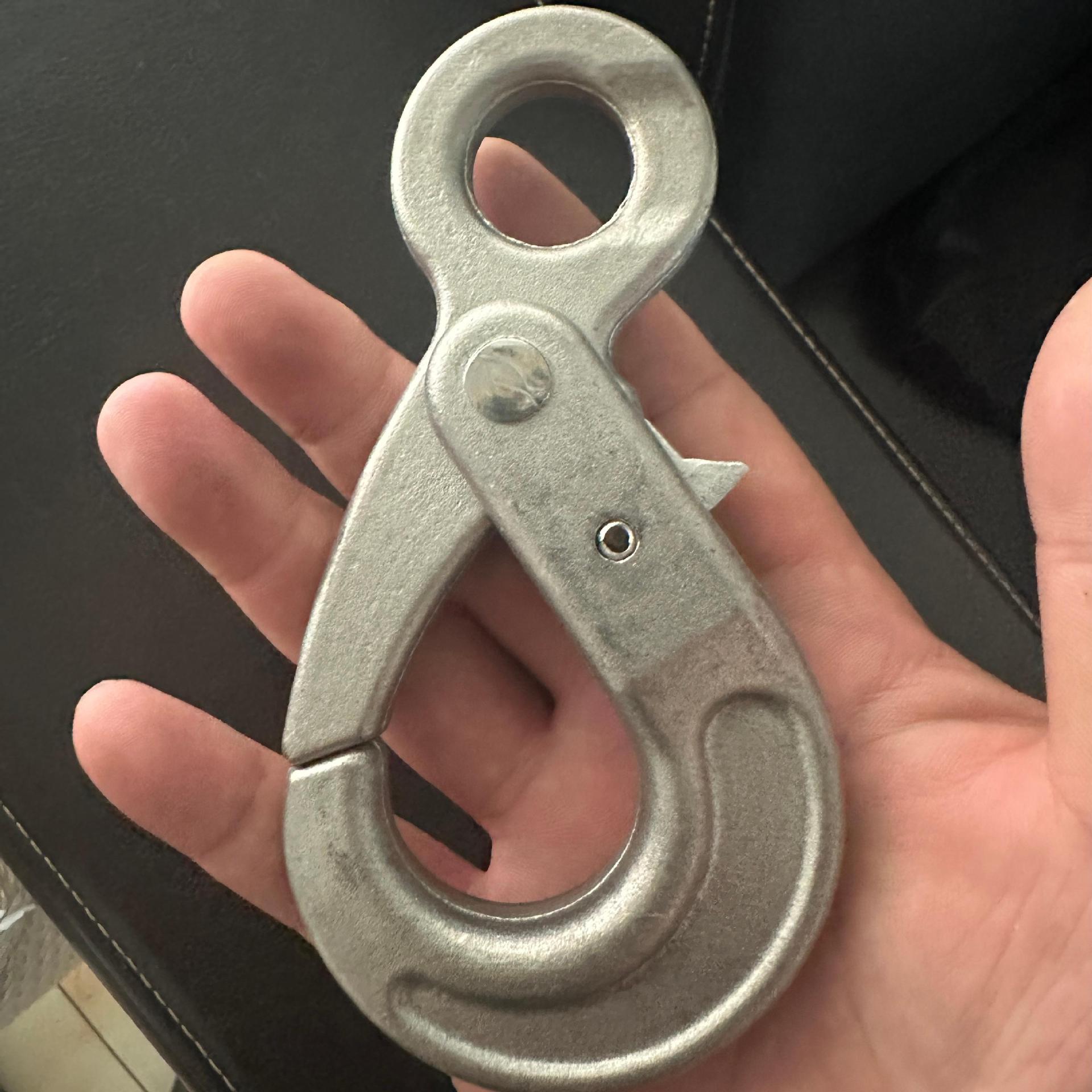 304不锈钢眼型安全钩 不锈钢材质眼型自锁钩规格齐全厂家生产供应