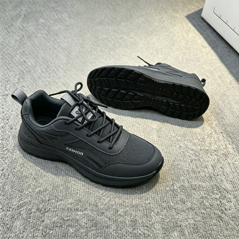 Doble red nuevo tipo de zapatos de hombre textiles transpirables zapatos deportivos casuales de moda para hombres con suela suave ligera zapatos para correr