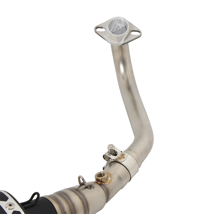 Antorcha de fuego adecuado para la motocicleta scooter XMax 250 300 tubo de escape sección frontal cola sección 17-22 años