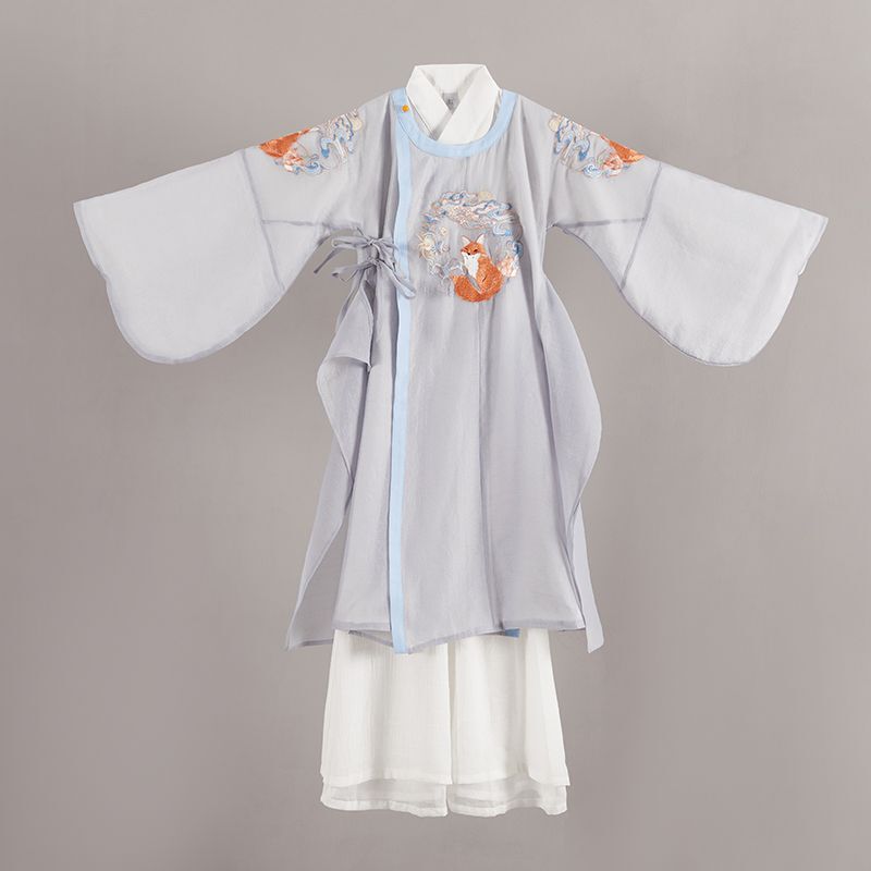 汉服男童国学服中国风儿童表演服春夏男孩三字经演出服装国潮古装|undefined