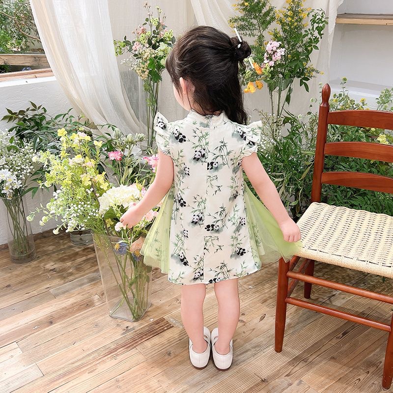 Vestido Hanfu para niñas, jardín de infantes de verano, vestido de graduación del Día del Niño, vestido de actuación, vestido cheongsam chino nuevo para niños