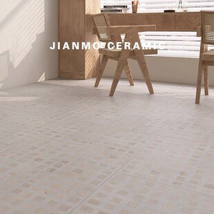 Internet Celebrity Bathroom Tiles, Floor Tiles, Wabi-Sabi Style Cement Floor Tiles, Bathroom Kitchen 600X600 Grids Floor Tiles