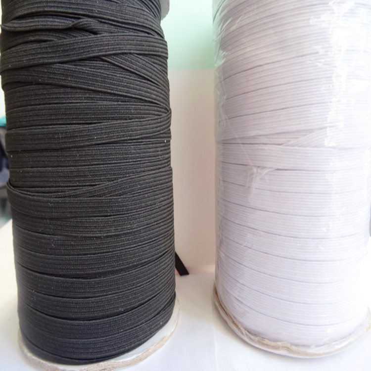 厂家供应 黑白色走马松紧带 跑马松紧带扁松紧带橡筋带