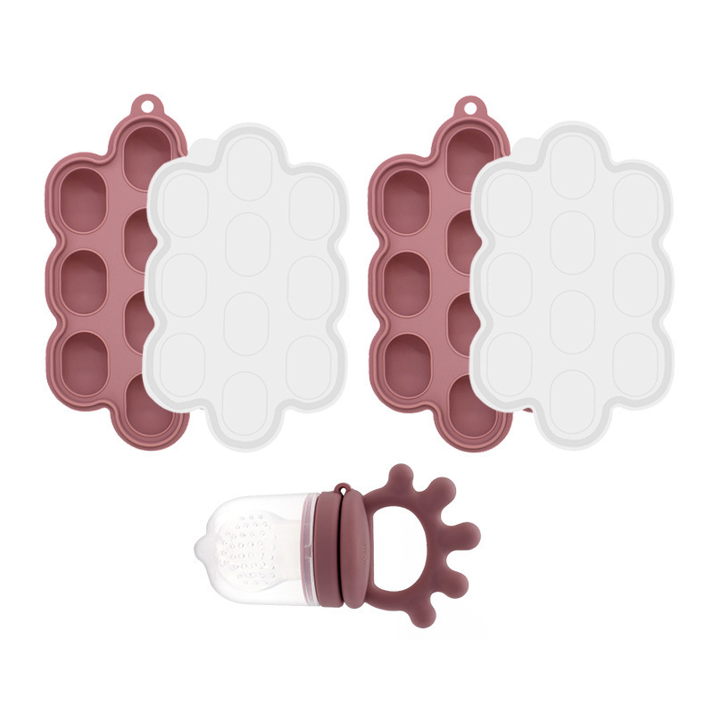 Bordando frutas y verduras de grado alimenticio, juego de vajilla para alimentación materna e infantil, caja de alimentos, suplemento alimenticio para frutas para bebés