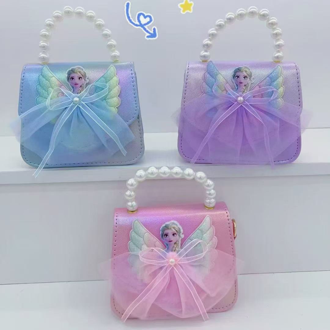 2025 caricatura Aisha niños sequinado bolso de hombro niñas lindas bolso de perlas Kulomi bolso de mochila