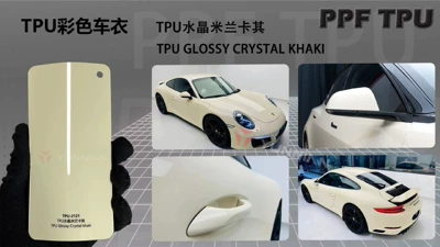 Automotive Film a 5-Year Warranty, Casting-Grade - 15215m-5-years-warranty-tpu-crystal-milan-khaki-water-sticker