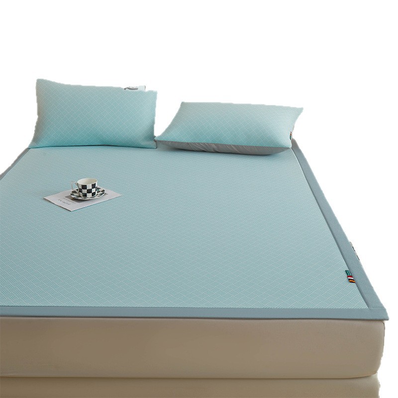 Nuevas sábanas de seda de hielo de una sola pieza, sábanas frescas de verano, sábanas de tatami de dormitorio individual, juego de tres piezas