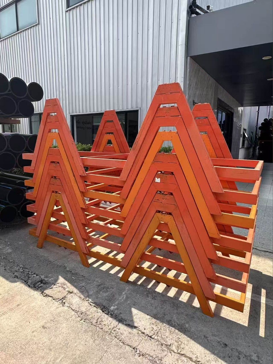 堆垛架可堆叠铁架子可移动堆货库房可拆圆管车间周转架组装冷镀锌
