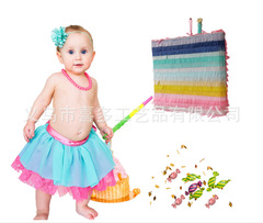 Small Cake Shaped 3D Pinata with Candy Filling for Children's Birthday Party Festival Decorations Wholesale