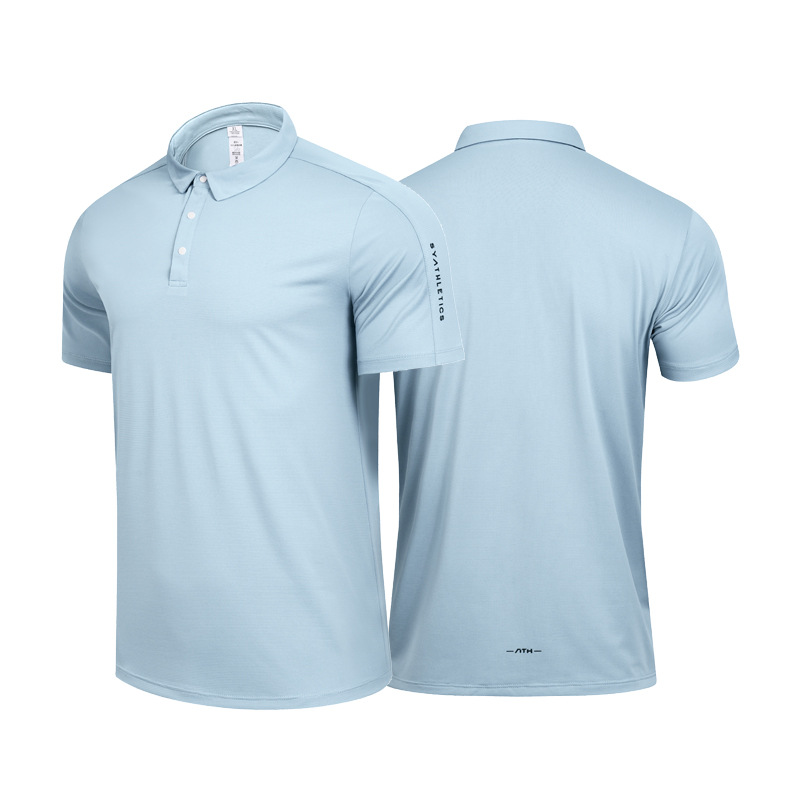 Camisas de polo de verano de hielo secado rápido hombres y mujeres deportes casuales de mangas cortas correr fitness con collar chaqueta de tenis gran chaqueta