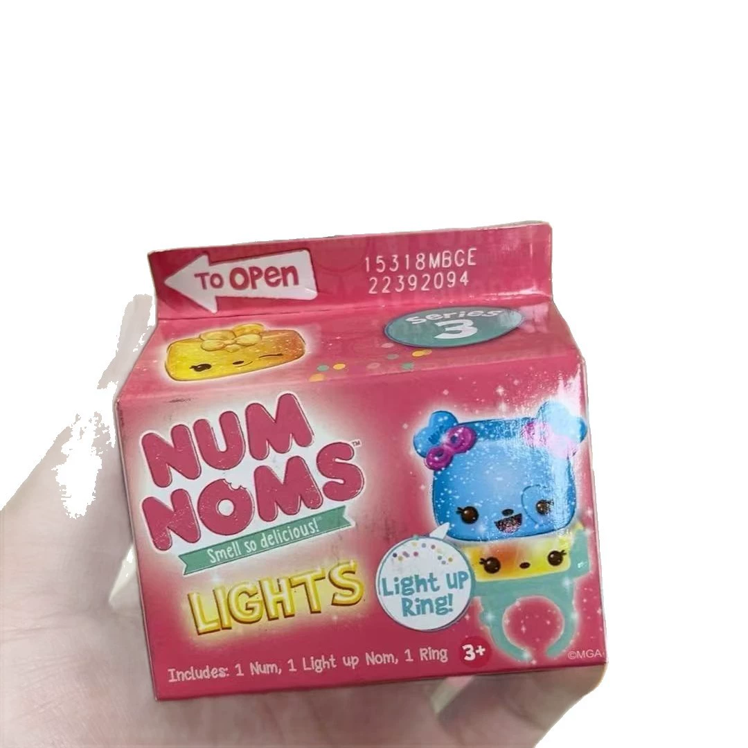 Светящееся кольцо (Num Noms) с мини-куклой Num, ароматная коллекционная игрушка, 3+