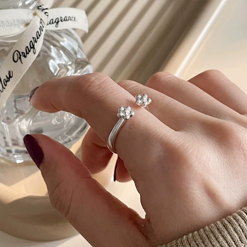Accessory, nail decoration, small design ring, elastic strap, high-quality style, simple and elegant design
