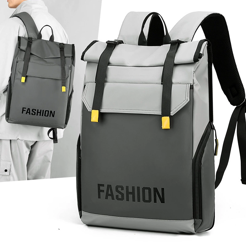 Men's backpack, capacious laptop for leisure, business version, high-quality style