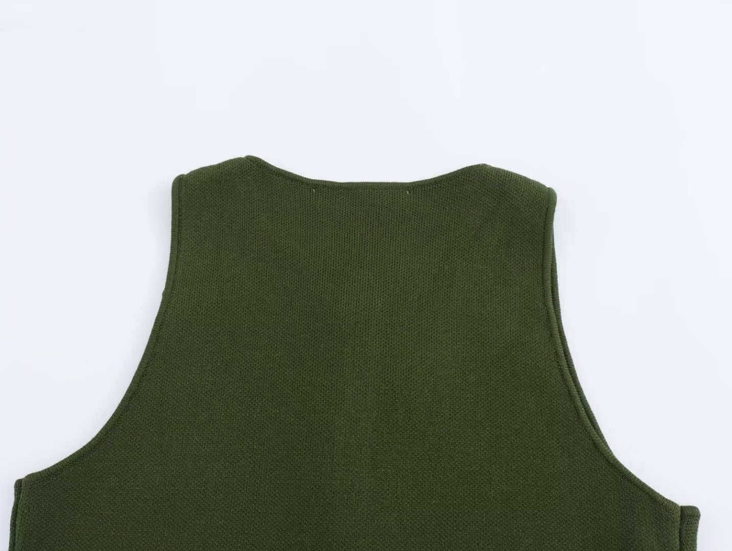 Damenbekleidung Herbst 2024 neue Street Fashion einfarbige Weste mit vier Knöpfen_voghion.com