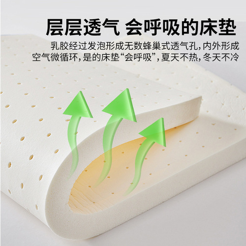 泰国直采乳胶床垫天然橡胶垫子学生宿舍专用单人高中生寝室软薄垫