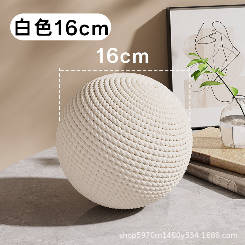 16cm 흰색 사이잘 볼