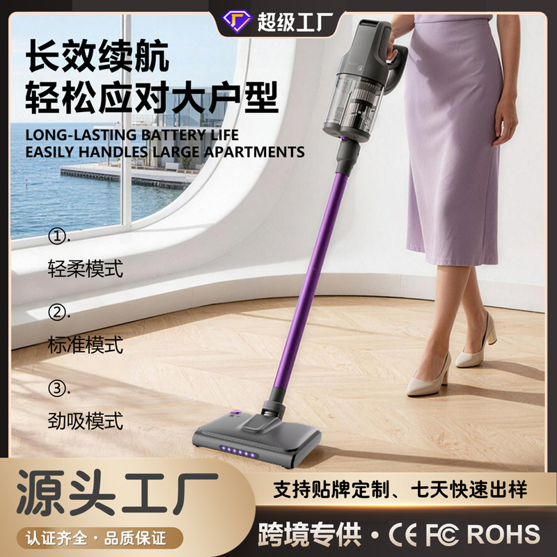 Cross-border car-mounted wireless handheld vacuum cleaner, multifunctional household high-suction mop and dust remover, dual-purpose industrial grade