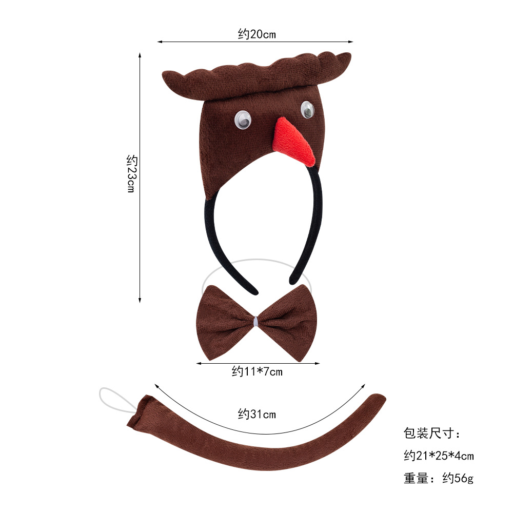 Diademas de animales de Halloween, accesorios para actuaciones infantiles, diademas de pingüino pequeño, diademas de pájaro, loro, búho, golondrina image 16