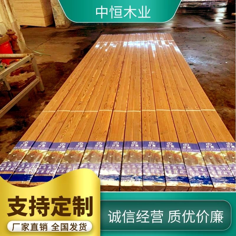 做旧处理碳化木 花旗松碳化木 表面碳化加工 复古碳化木 户外防腐